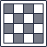 Checkerboard pattern with alternating black squares.