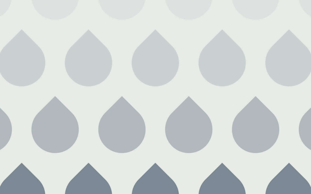 Book cover with raindrop pattern design.