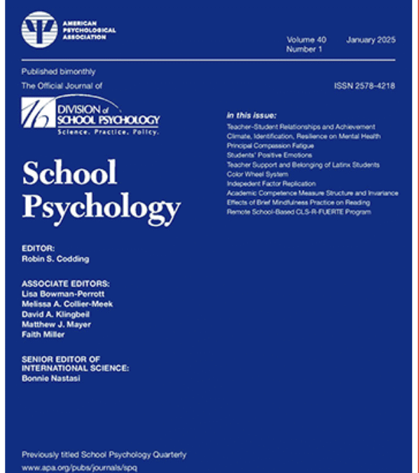 2015 APA Achievement Award for Early Career Professionals